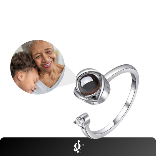 Anillo de memoria con foto personalizado