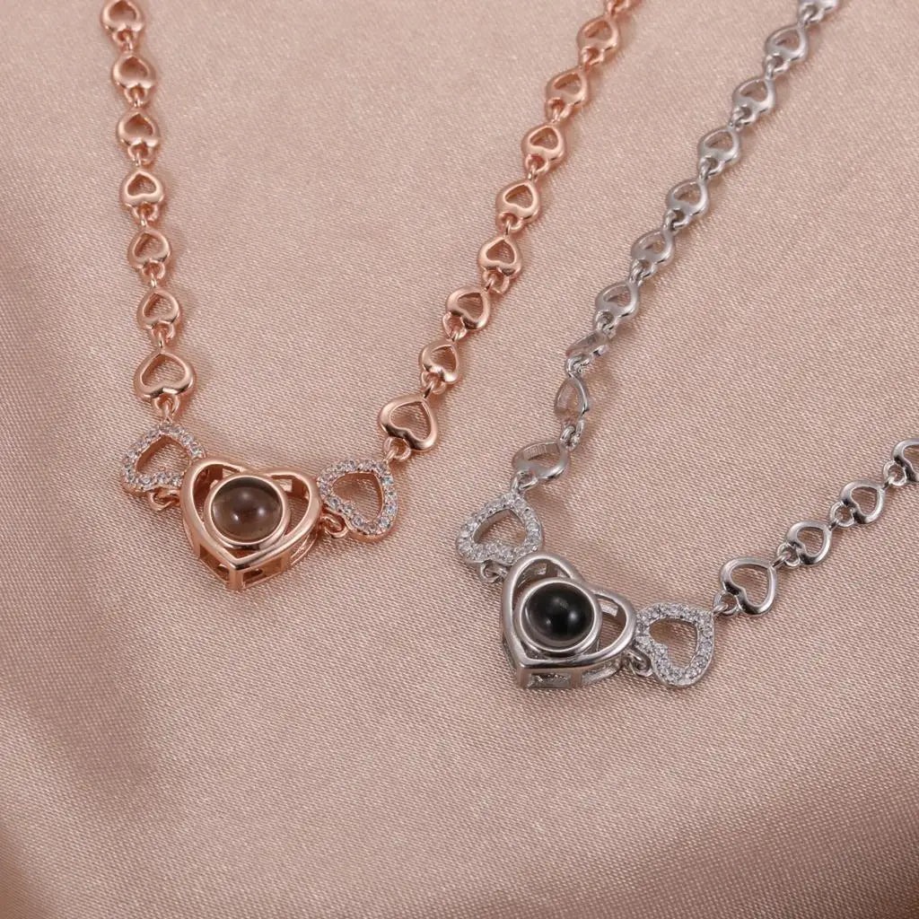 Personalized Photo Bracelet Love Story