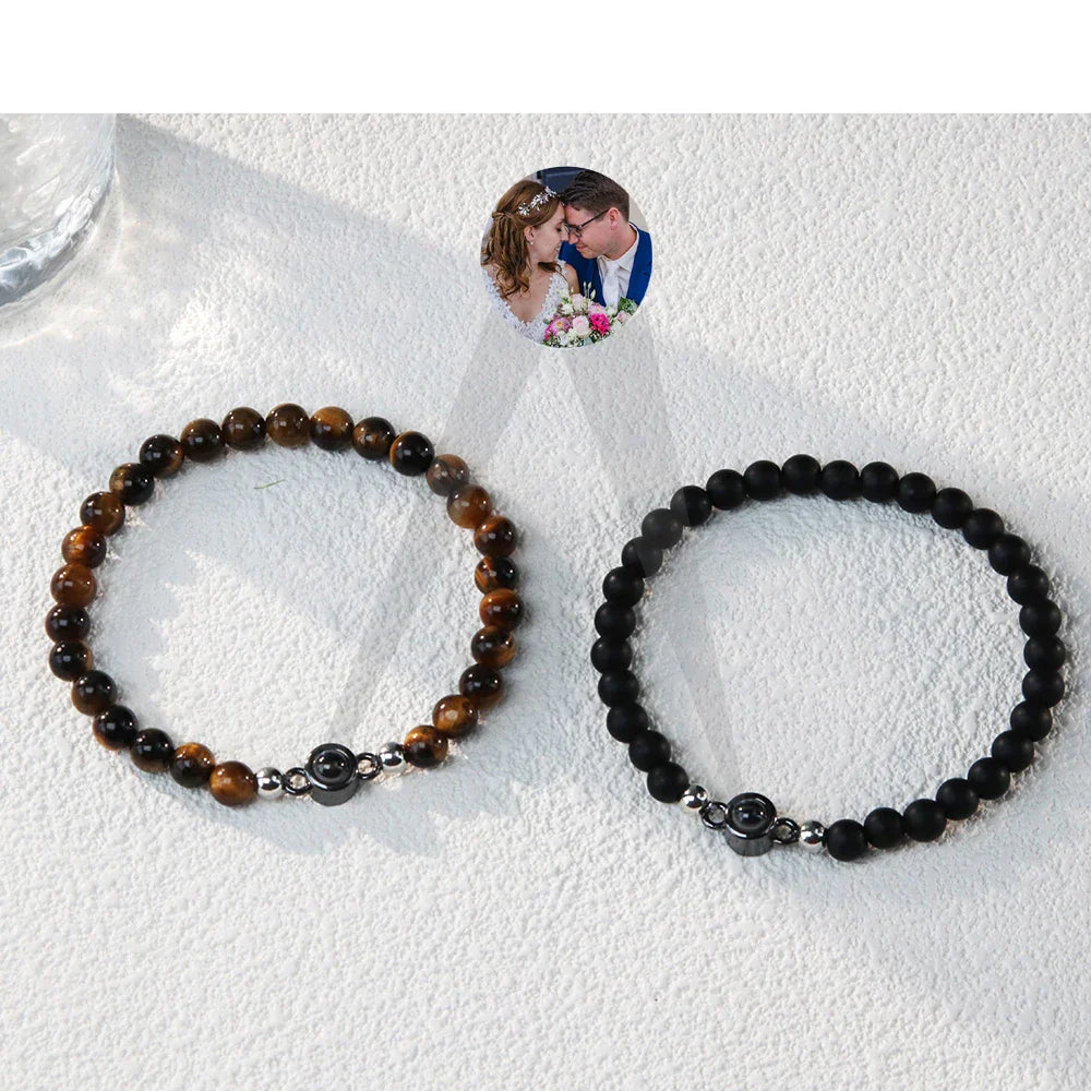 Personalized Photo Bracelet Stone
