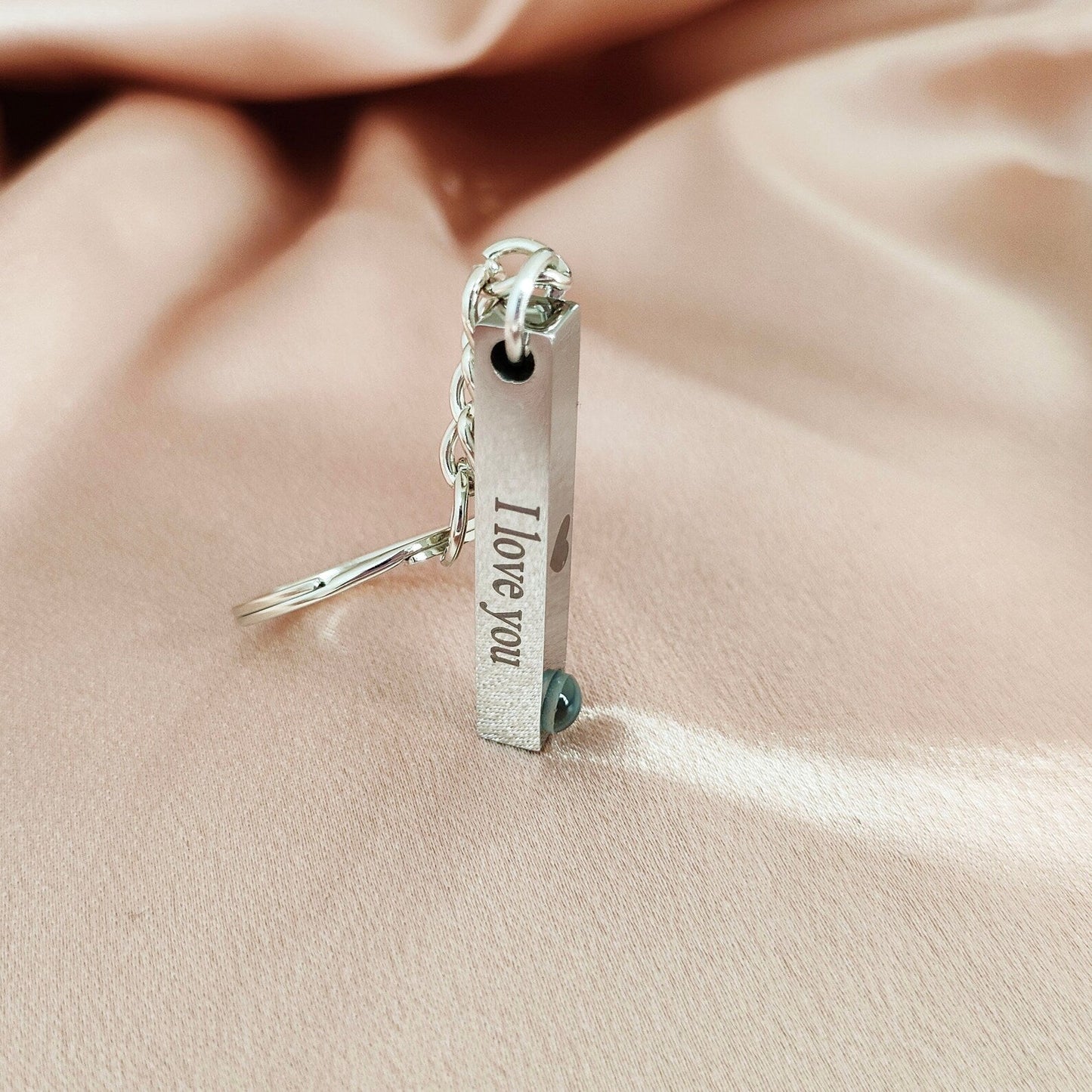 Personalized Photo and Engraving Bar Keychain