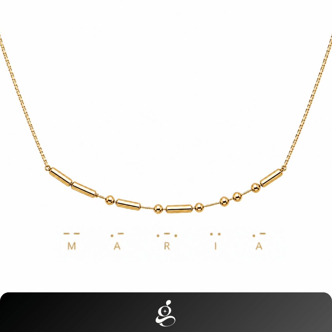 Personalized Morse Code Necklace