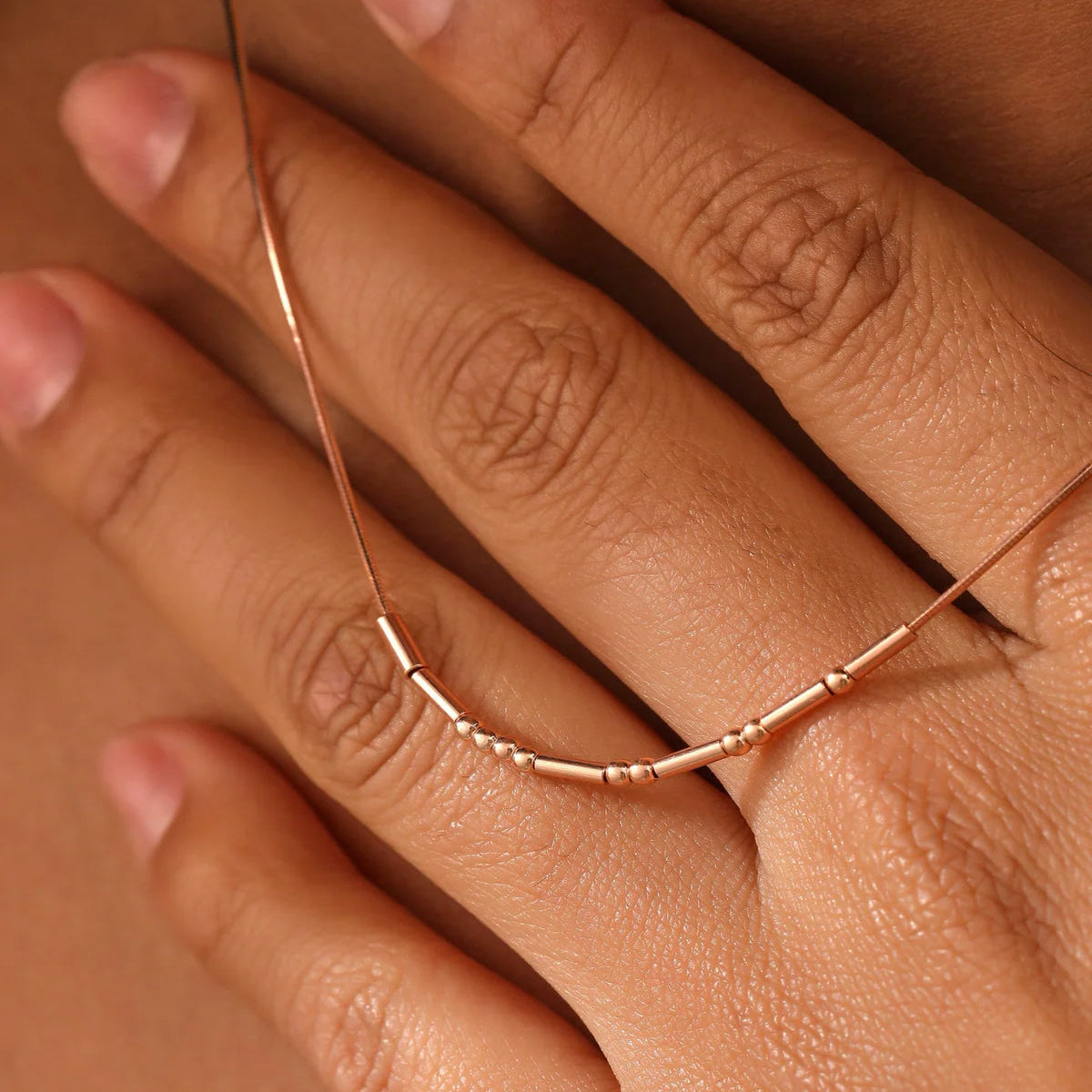 Personalized Morse Code Necklace