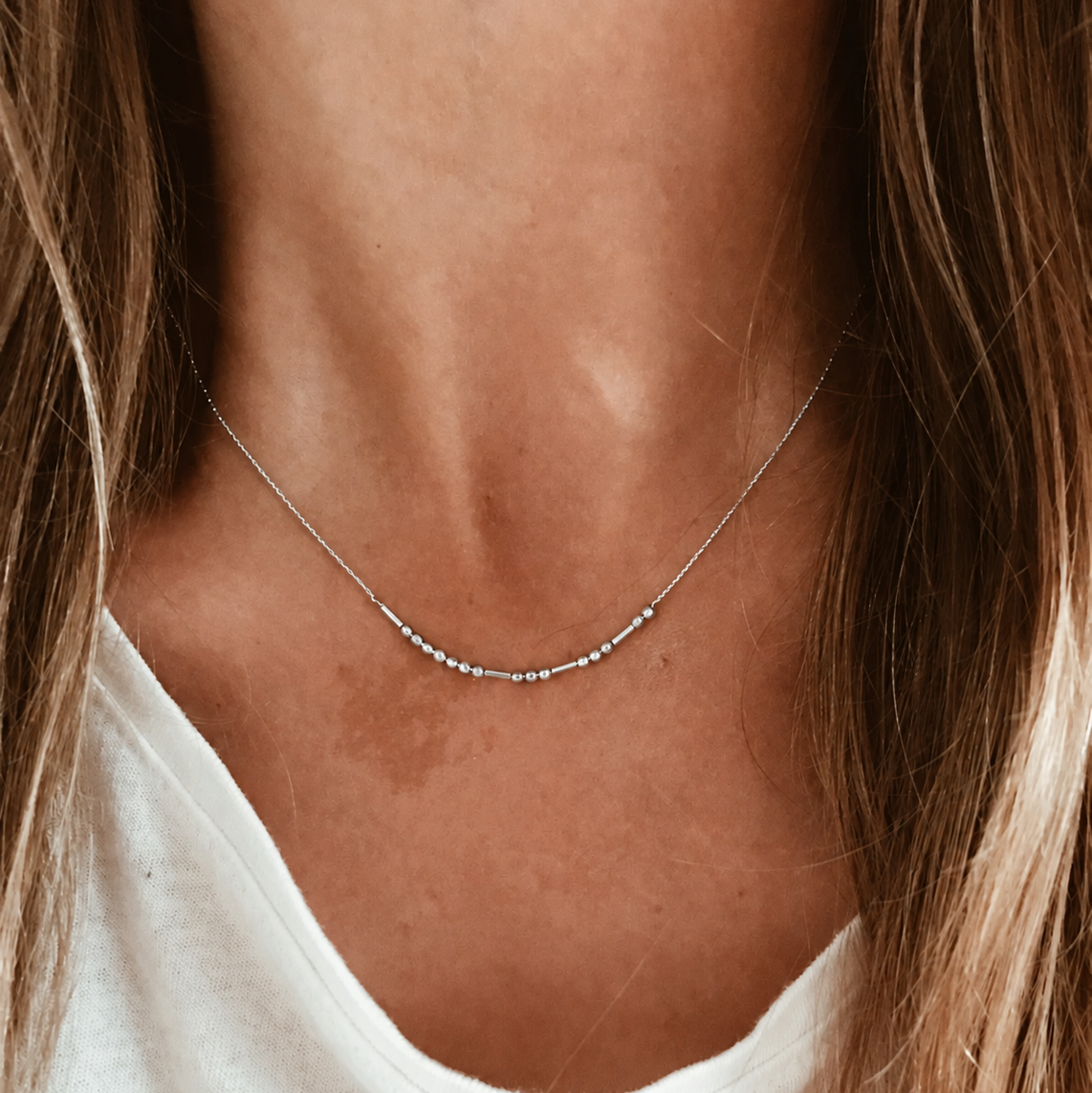 Personalized Morse Code Necklace