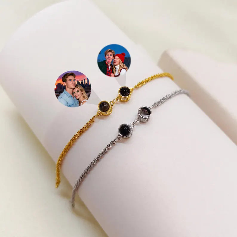Personalized Photo Bracelet Duo