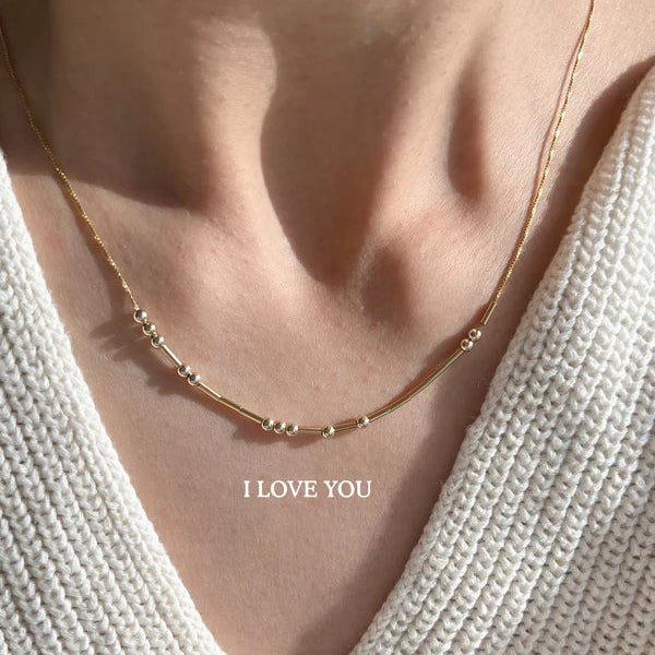 Personalized Morse Code Necklace
