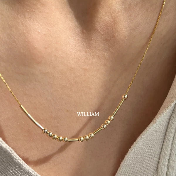 Personalized Morse Code Necklace