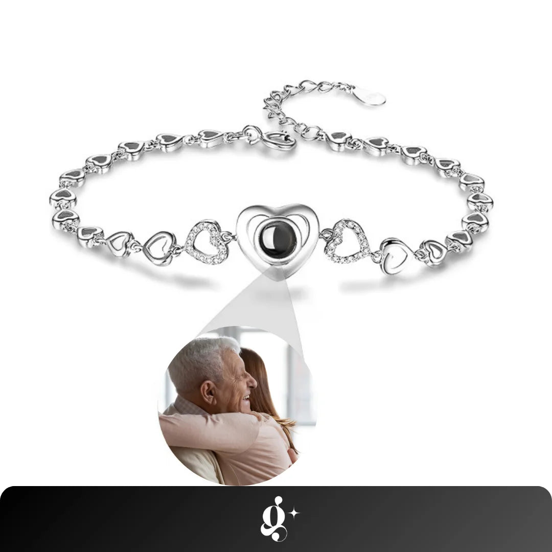 Personalized Photo Bracelet Love Story