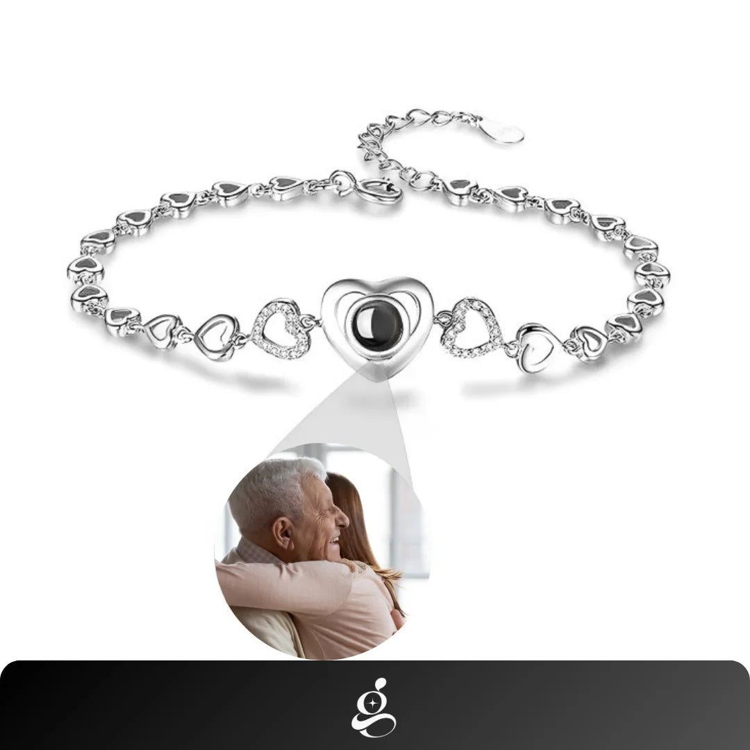 Personalized Photo Bracelet Love Story
