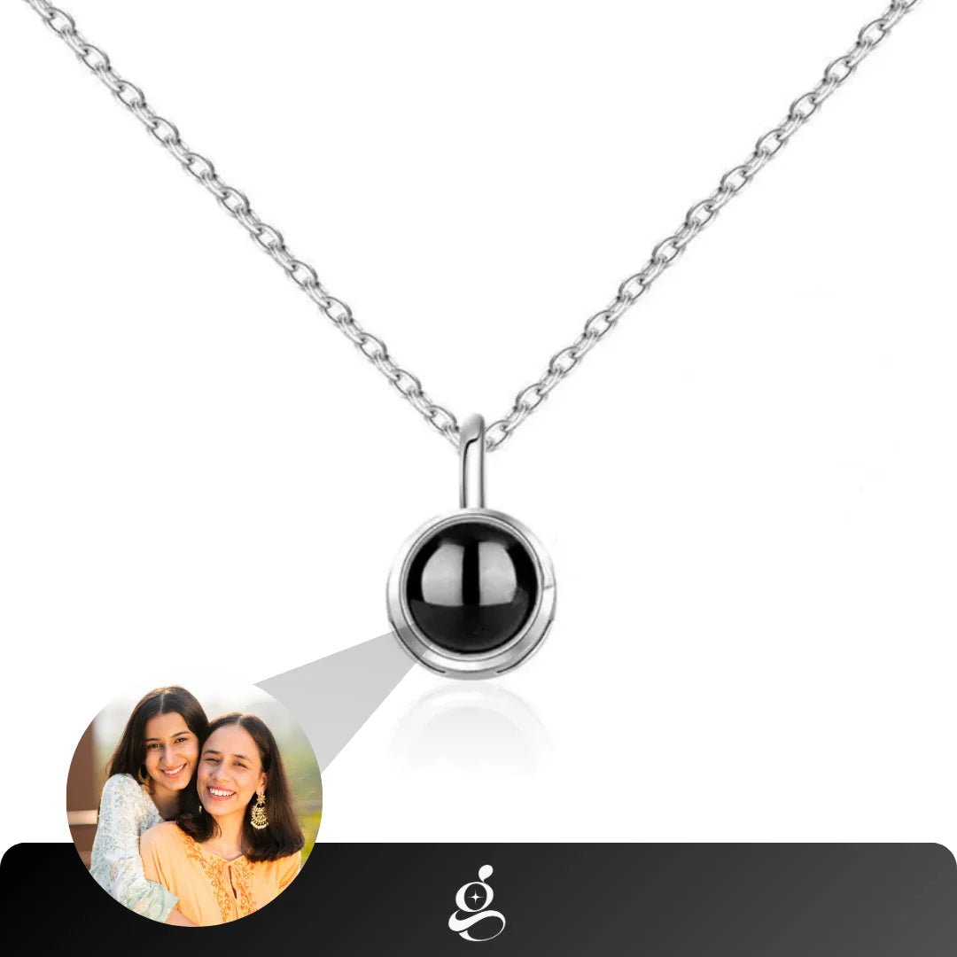 Personalized Photo Necklace Eternal Love