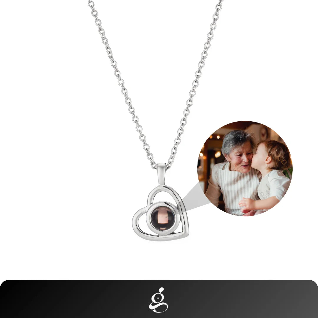 Personalized Photo Necklace Memories