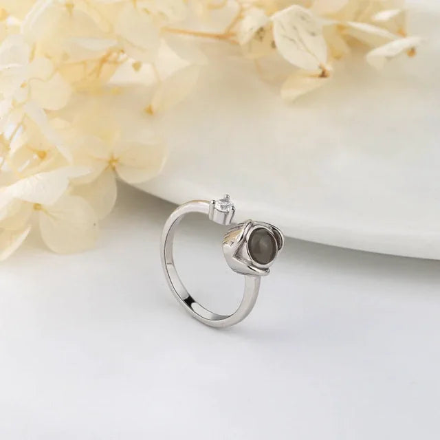 Personalisierter Foto-Ring Erinnerung