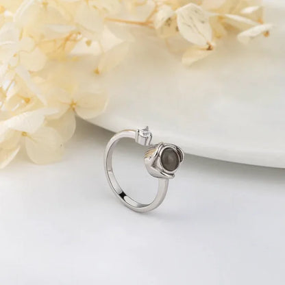 Personalisierter Foto-Ring Erinnerung