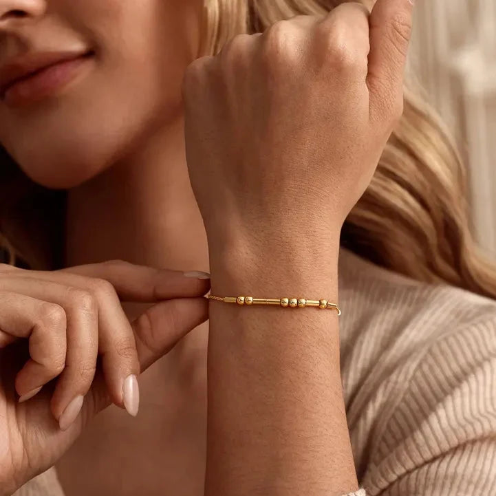 Bracciale Personalizzato con Codice Morse