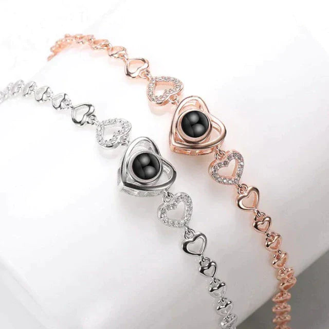 Personalized Photo Bracelet Love Story