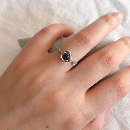 Personalisierter Foto-Ring Erinnerung