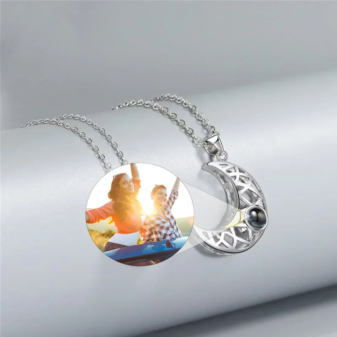 Personalisierte Foto-Halskette Solare