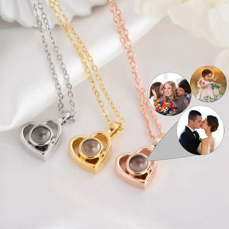 Personalized Photo Necklace Memories