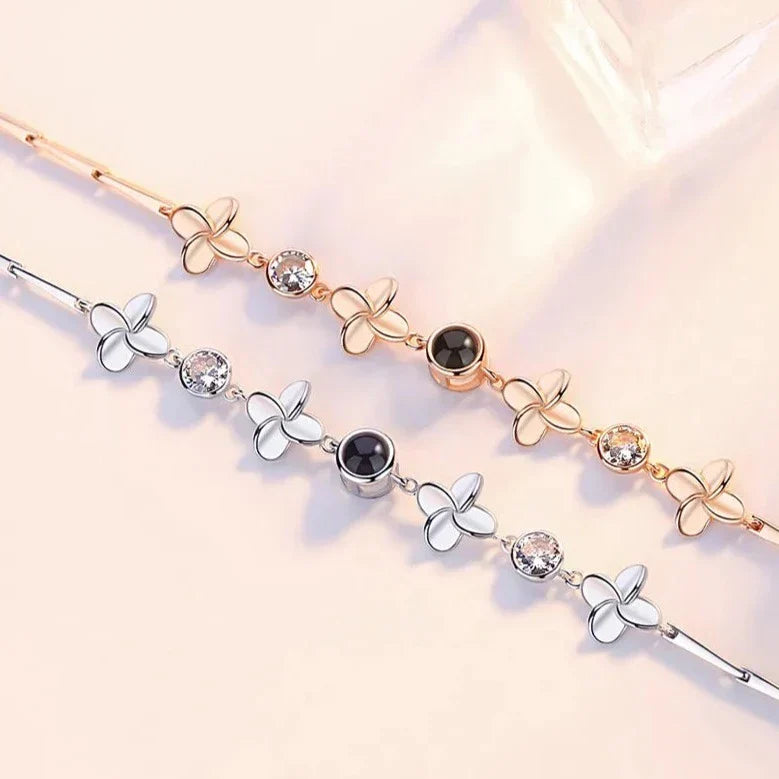 Personalisiertes Fotoarmband Gänseblümchen