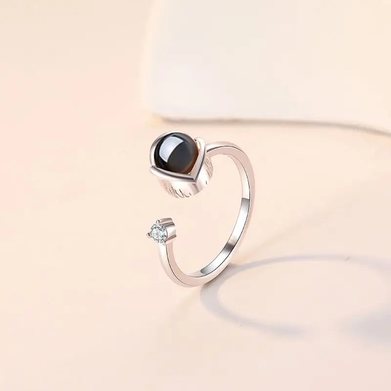 Personalisierter Foto-Ring Erinnerung