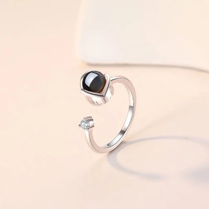 Personalisierter Foto-Ring Erinnerung