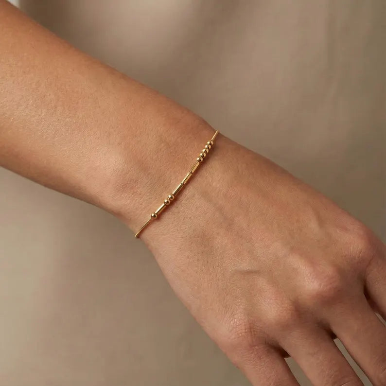Bracciale Personalizzato con Codice Morse