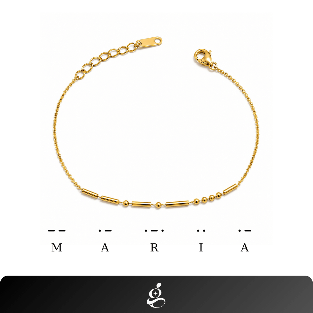 Bracciale Personalizzato con Codice Morse
